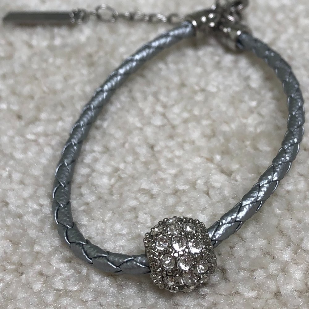 Pretty Silver and Blue Bracelet